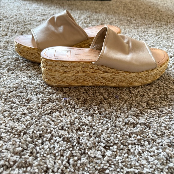 Dolce Vita Cream Espadrille Slides - Picture 2 of 3